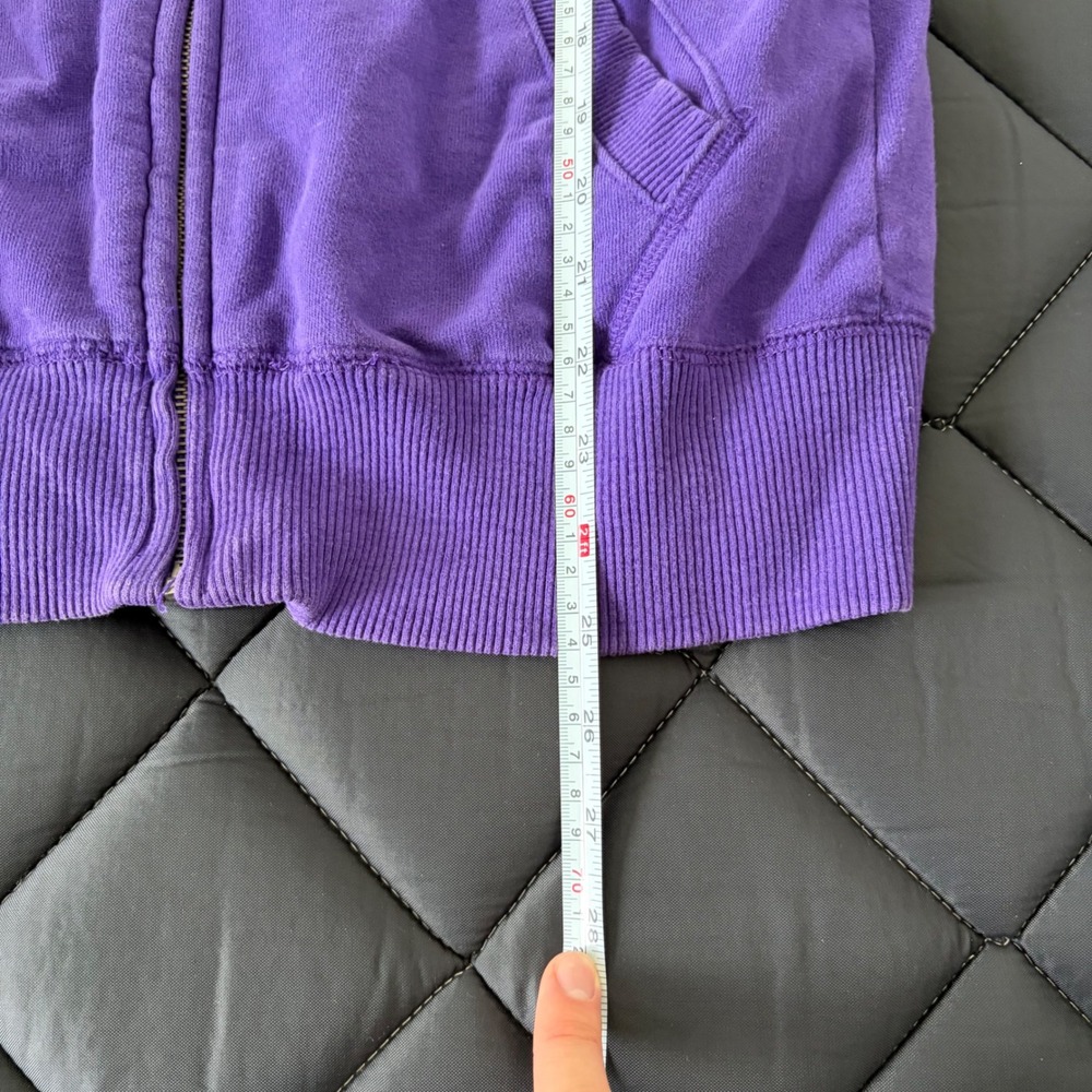 Aeropostale Womens XL Purple Full Zip Track Jacket Graphics Eighty Seven - Picture 5 of 5